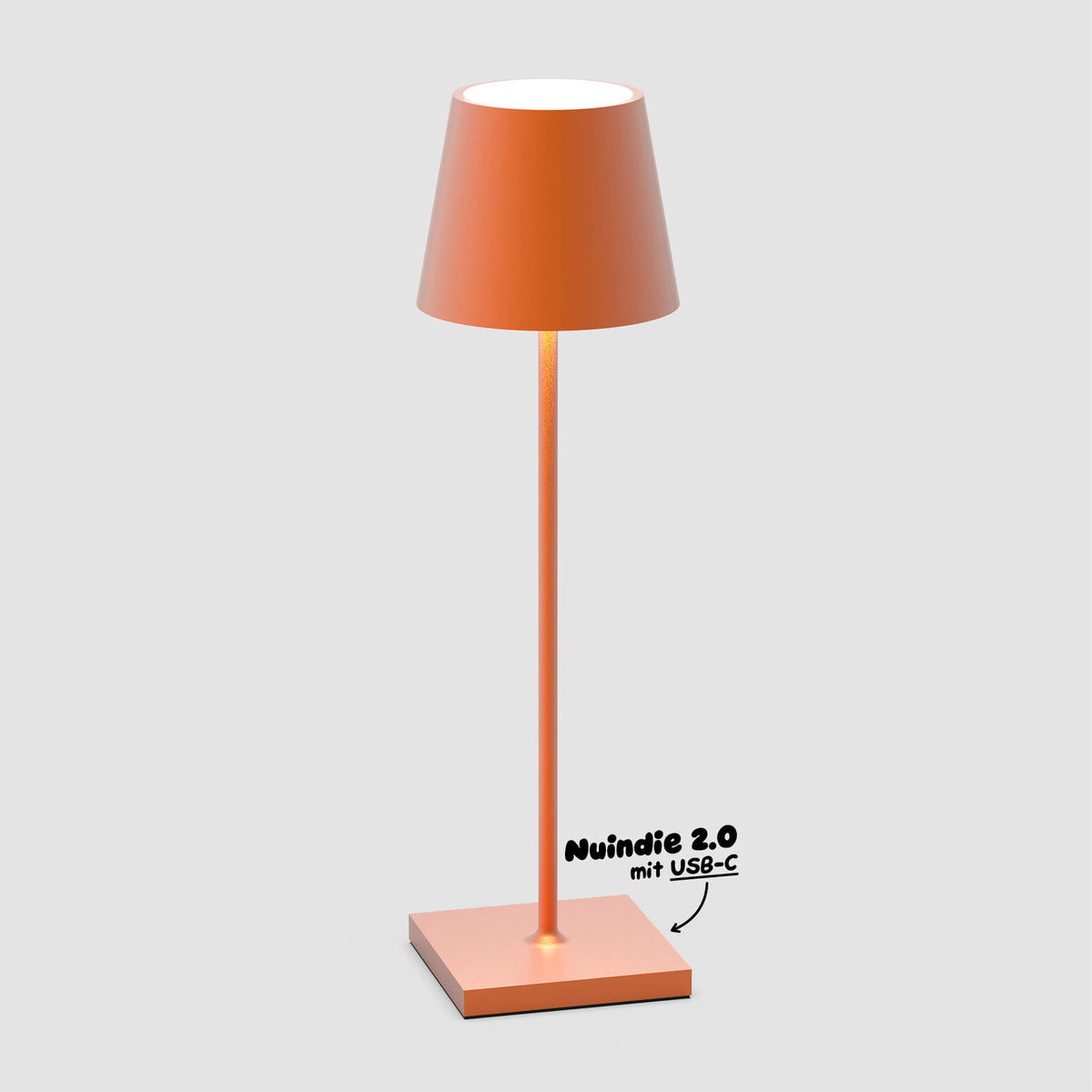 Sigor Nuindie 2.0 Akku-Tischleuchte in #Farbe_Glutorange