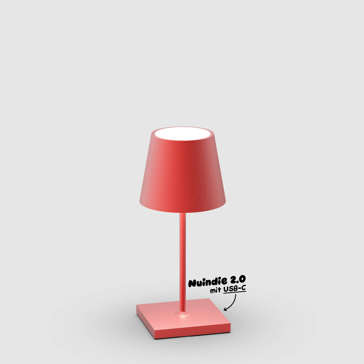 Sigor Nuindie 2.0 Mini Akku-Tischleuchte in #Farbe_Feuerrot