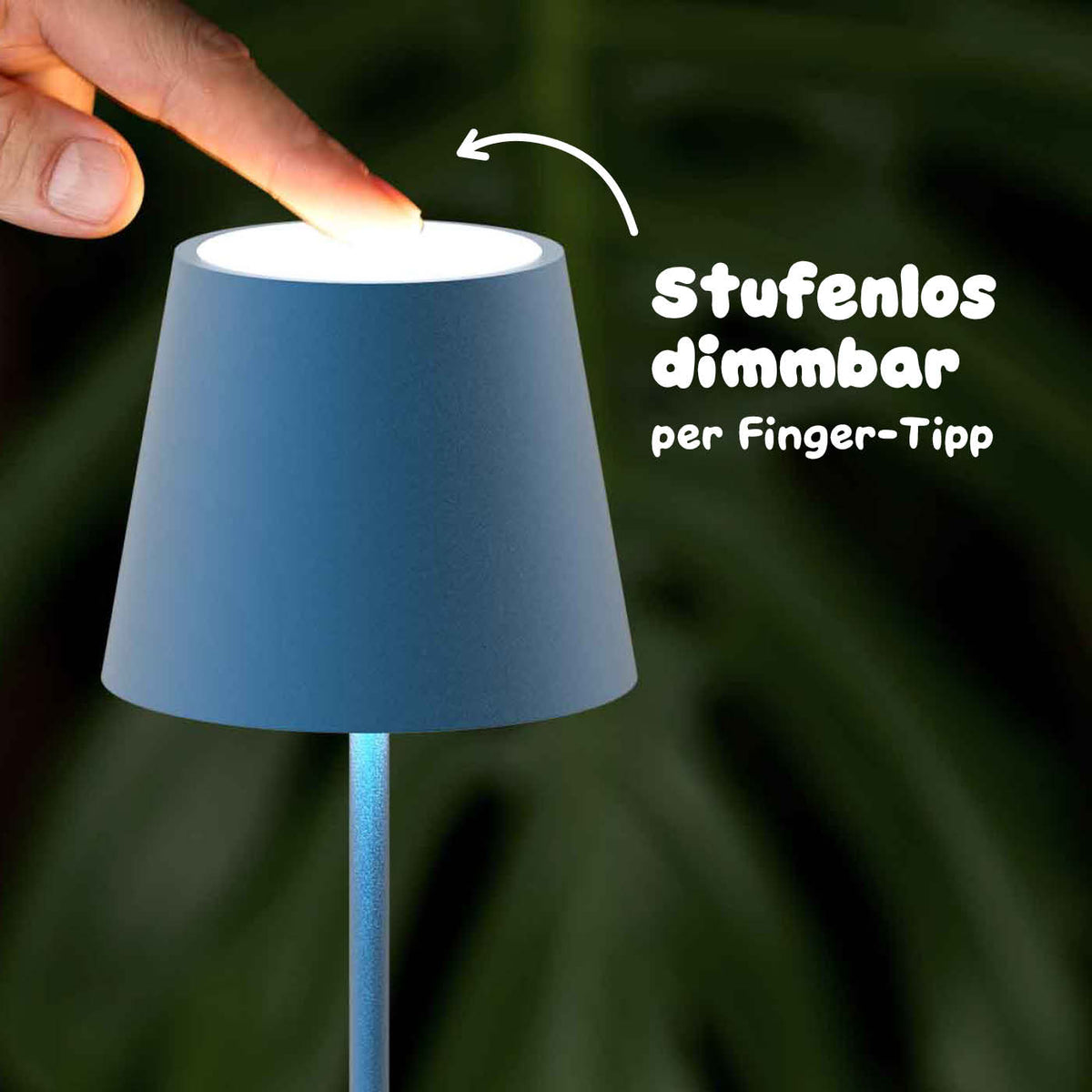 Stufenlos dimmbar: Sigor Nuindie pocket Akku-Leuchte in #Farbe_Delfinblau