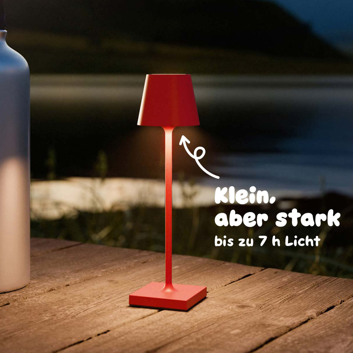 Starker Akku: Sigor Nuindie pocket Akku-Leuchte in #Farbe_Feuerrot