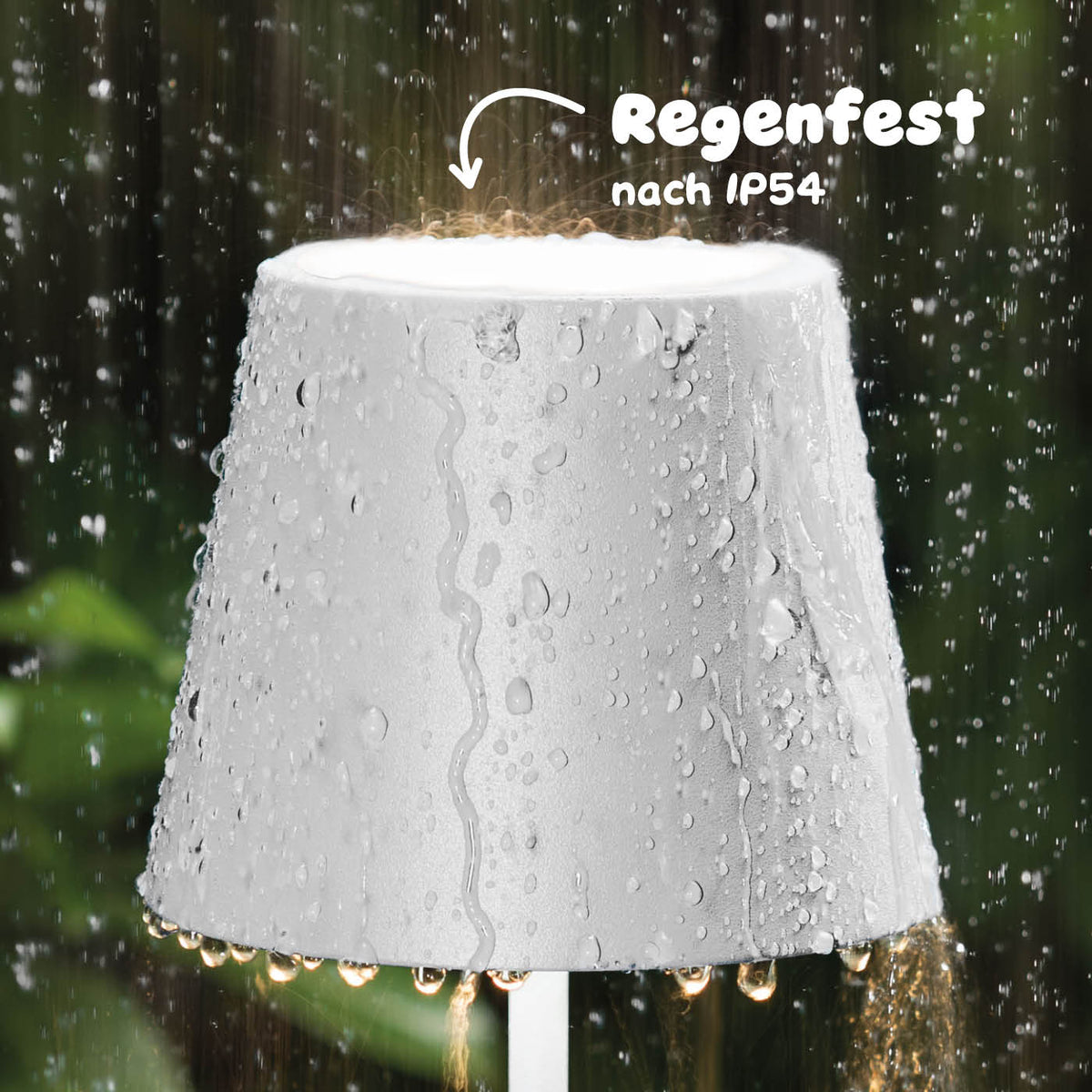 Rgenfest: Akku-Tischleuchte Sigor Nuindie in #Farbe_Schneeweiss