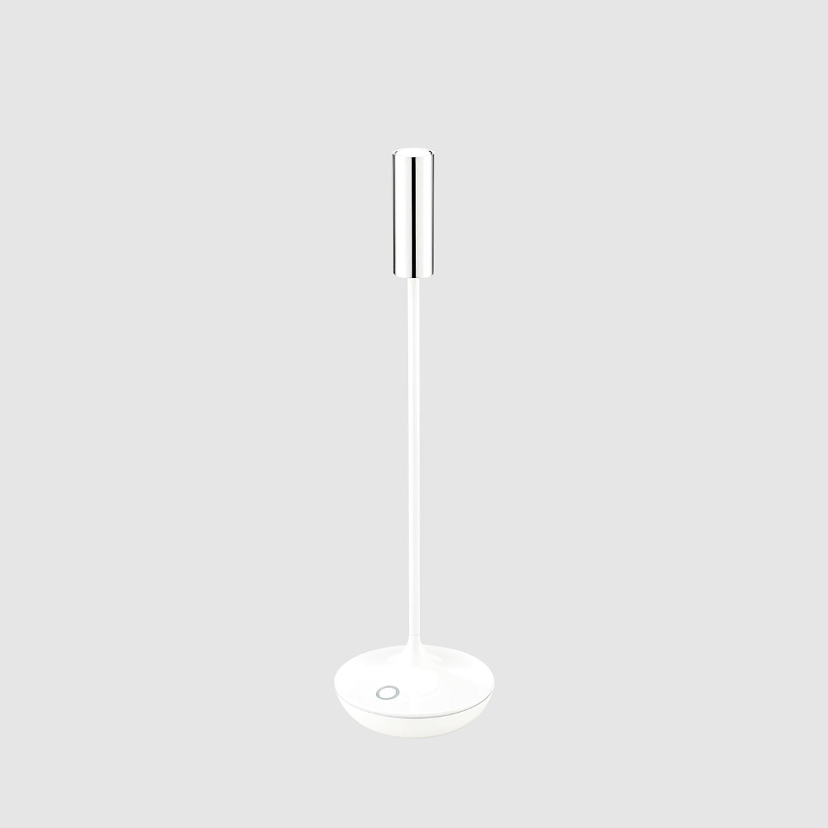 Sigor Nucandle Akku-Tischleuchte in #Farbe_Keramikweiss / Chrom
