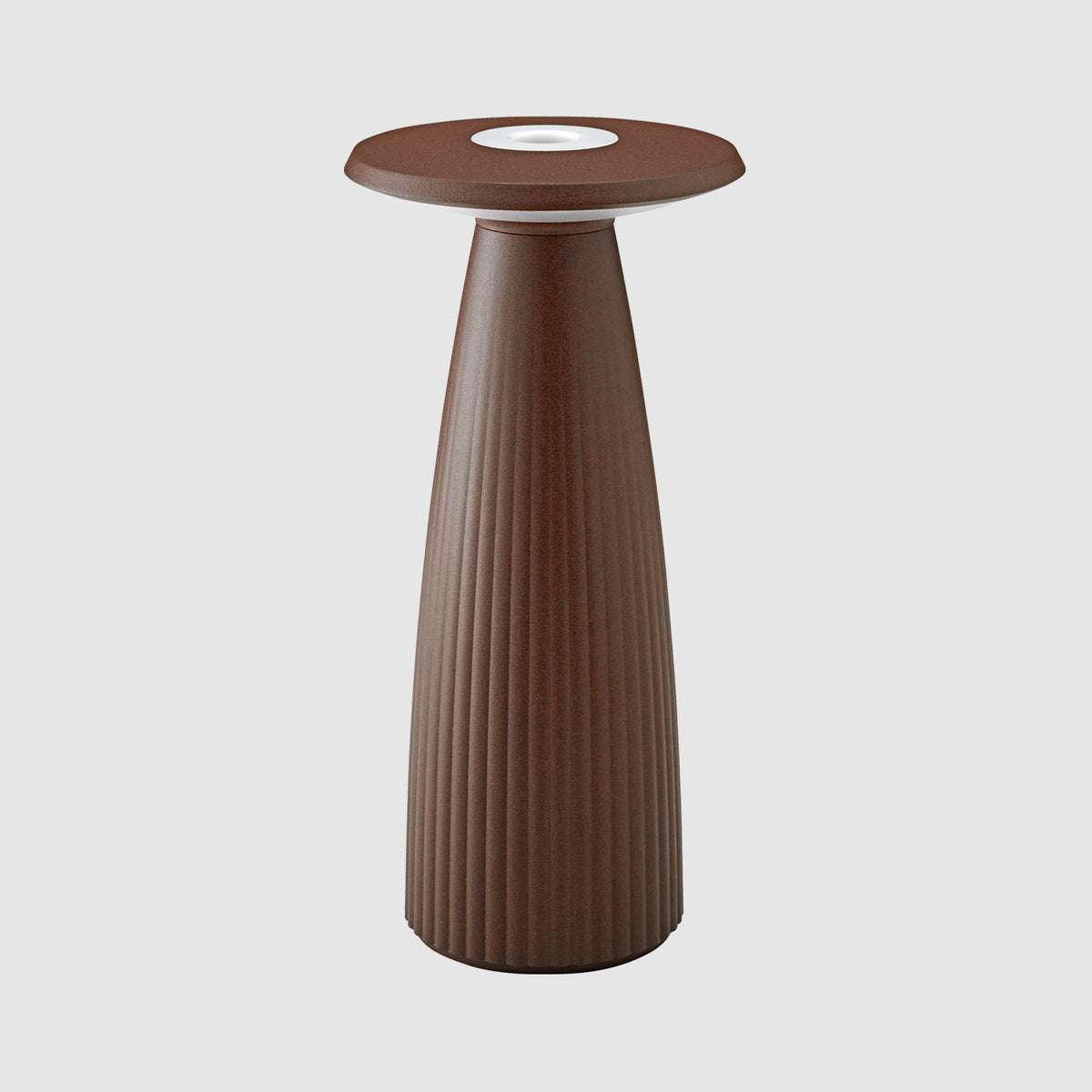 Sigor Nuflair Akku-Tischleuchte und Vase mit LED-Beleuchtung in #Farbe_Rostbraun
