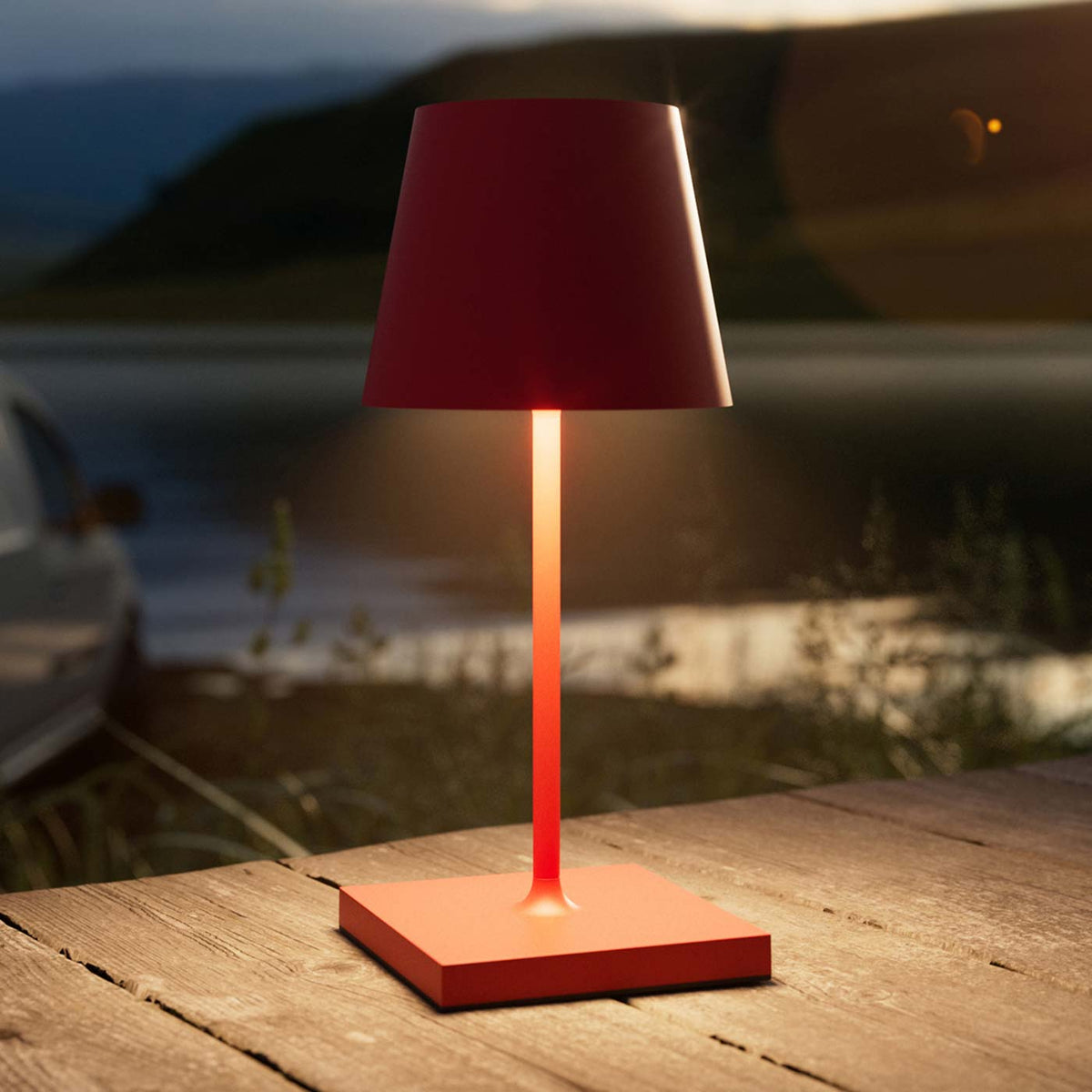 6er Bundle Sigor Nuindie Mini Akku-Tischleuchte in #Farbe_Feuerrot