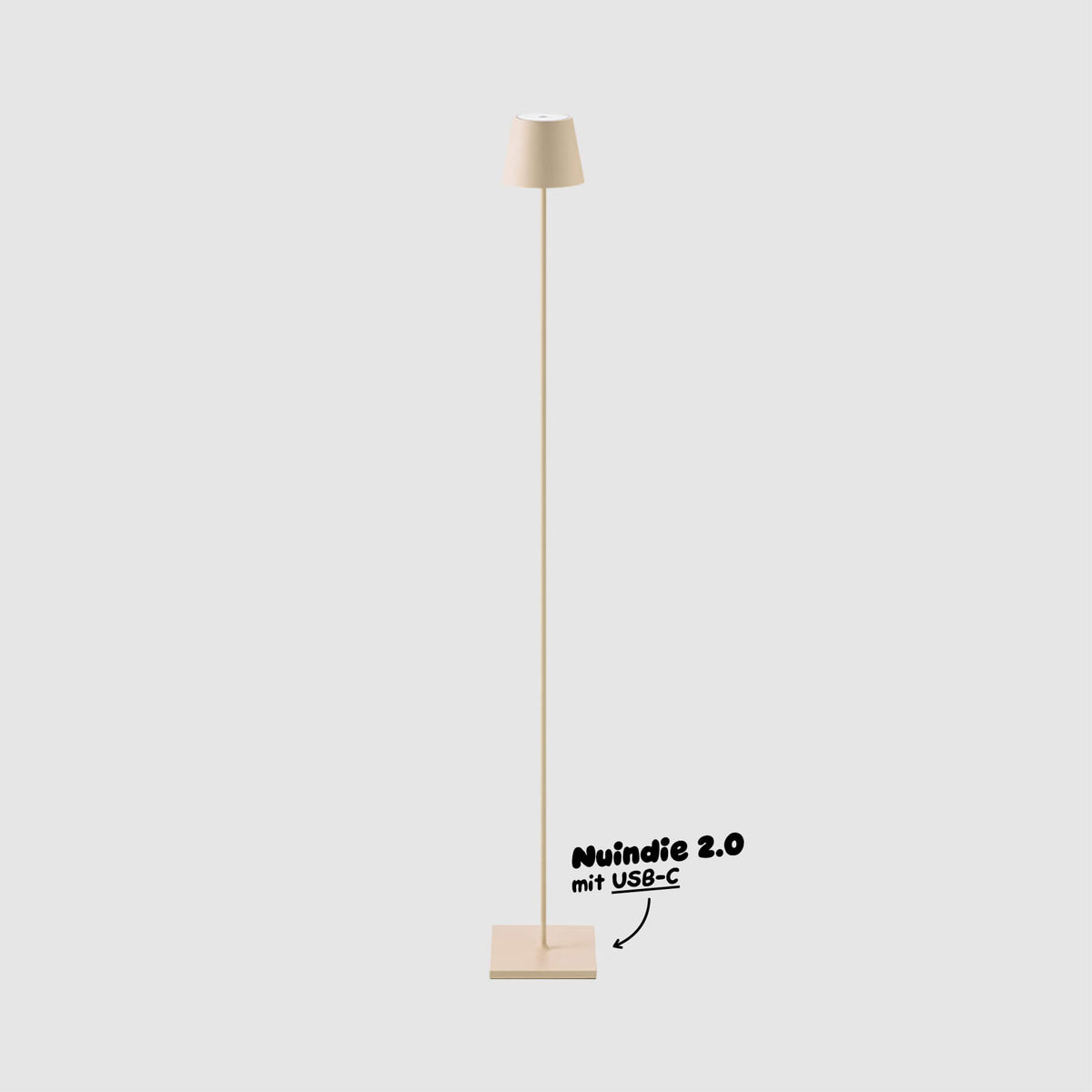 Sigor Nuindie 2.0 Akku-Stehleuchte in #Farbe_Dünenbeige