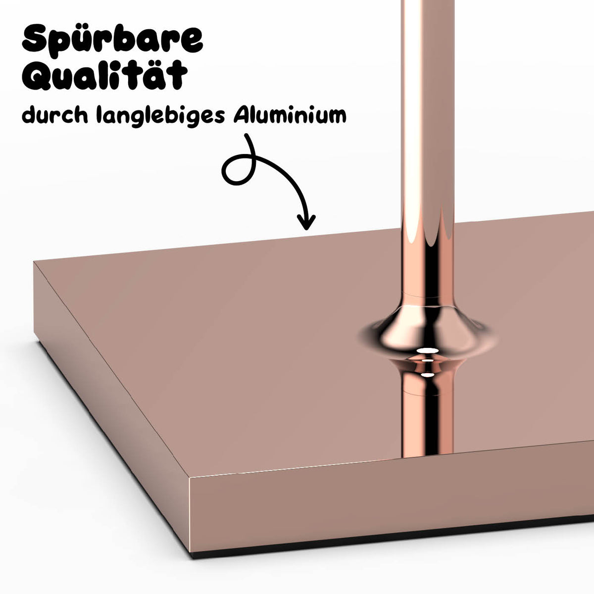 Die Nuindie kupfer aus hochwertigem Aluminium #Farbe_Kupfer Hochglanz