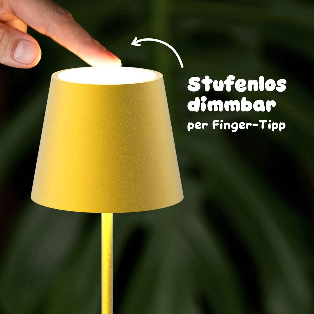Stufenlos dimmbar: Sigor Nuindie pocket Akku-Leuchte in #Farbe_Sonnengelb