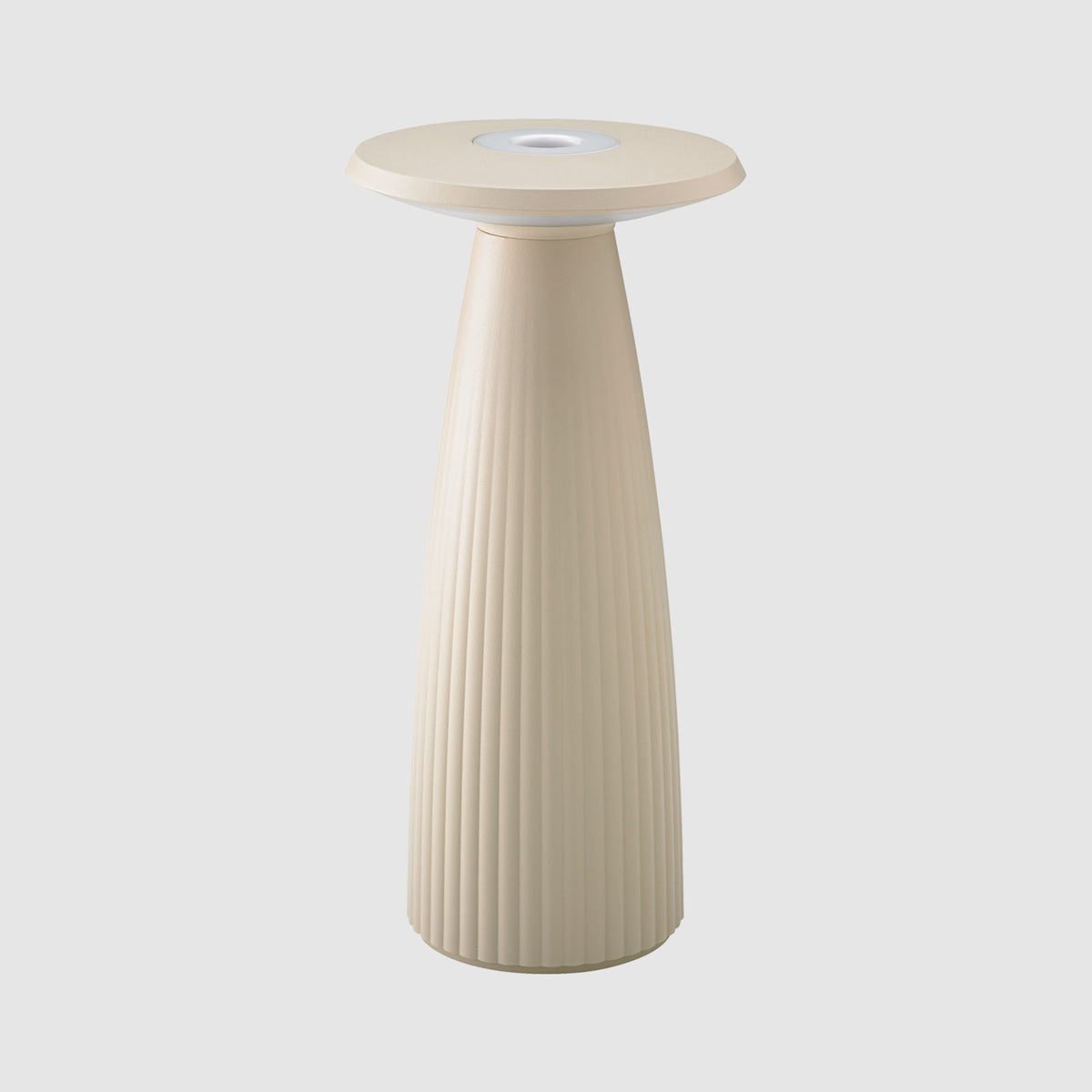 Sigor Nuflair Akku-Tischleuchte und Vase mit LED-Beleuchtung in #Farbe_Dünenbeige