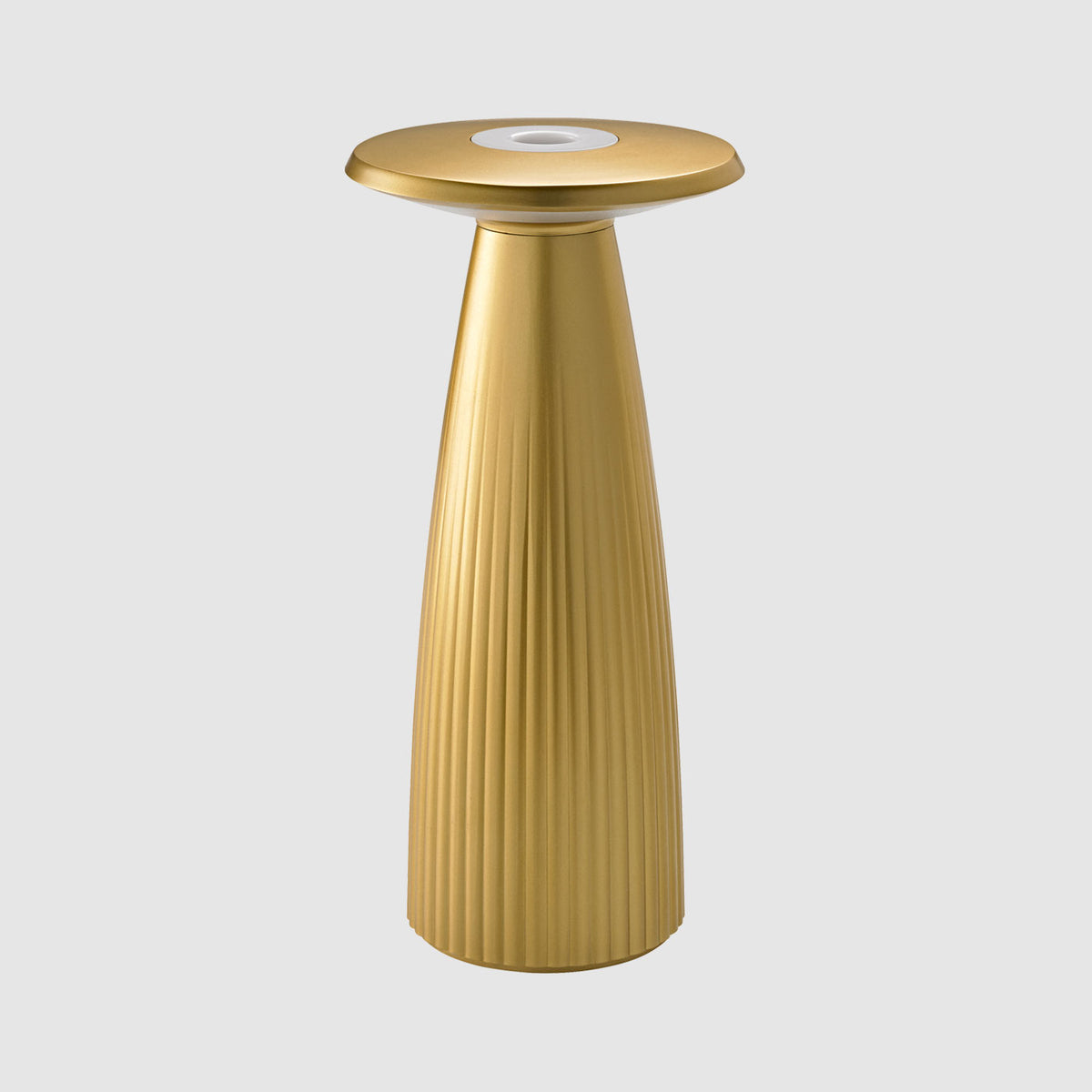 Sigor Nuflair Akku-Tischleuchte und Vase mit LED-Beleuchtung in #Farbe_Gold