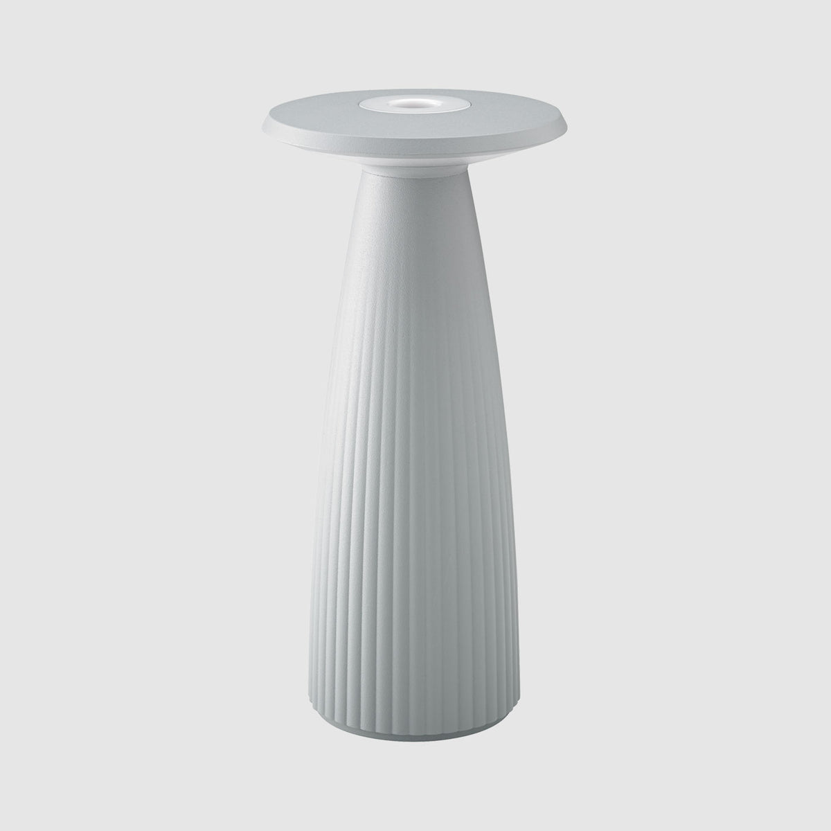 Sigor Nuflair Akku-Tischleuchte und Vase mit LED-Beleuchtung in #Farbe_Nebelgrau