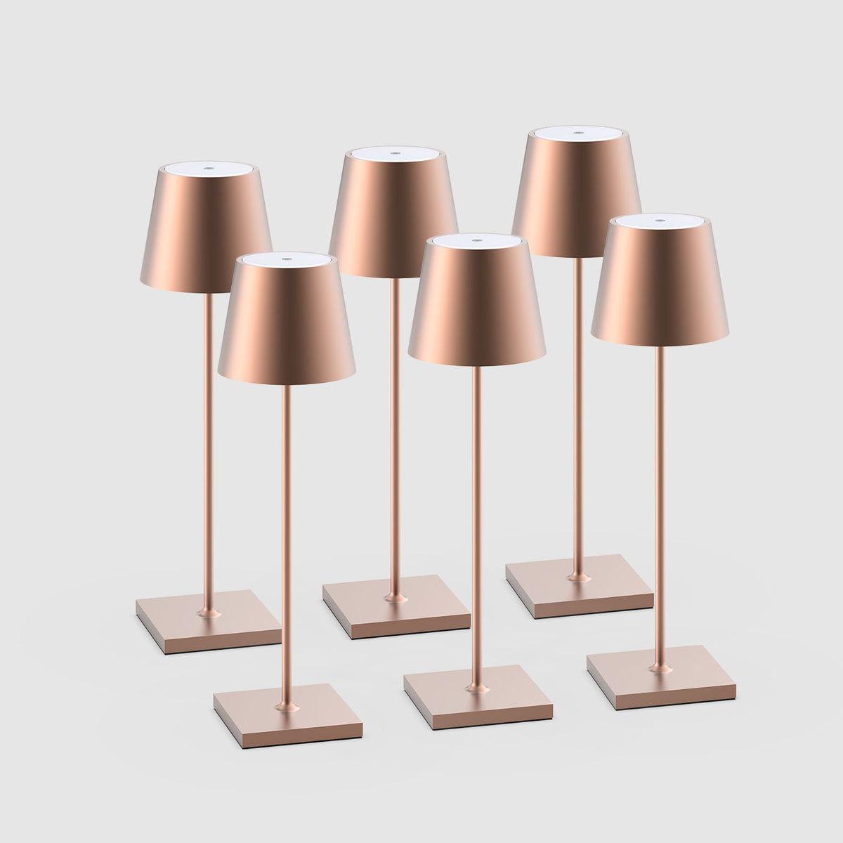 6er Bundle Sigor Nuindie Akku-Tischleuchte in #Farbe_Bronze