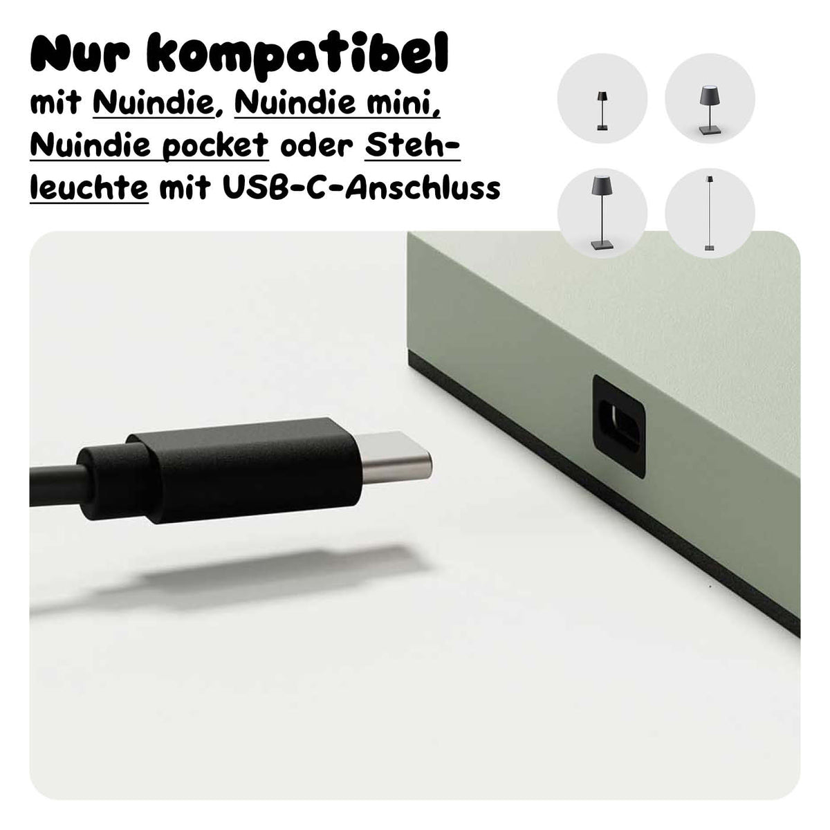 Kompabilität Sigor Nuindie USB-C 6-fach Ladestation