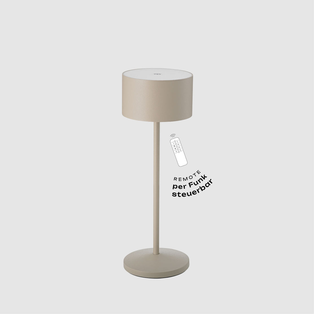 Sigor Veluna  Remote Akku-LED-Tischleuchte #Farbe_Dünenbeige
