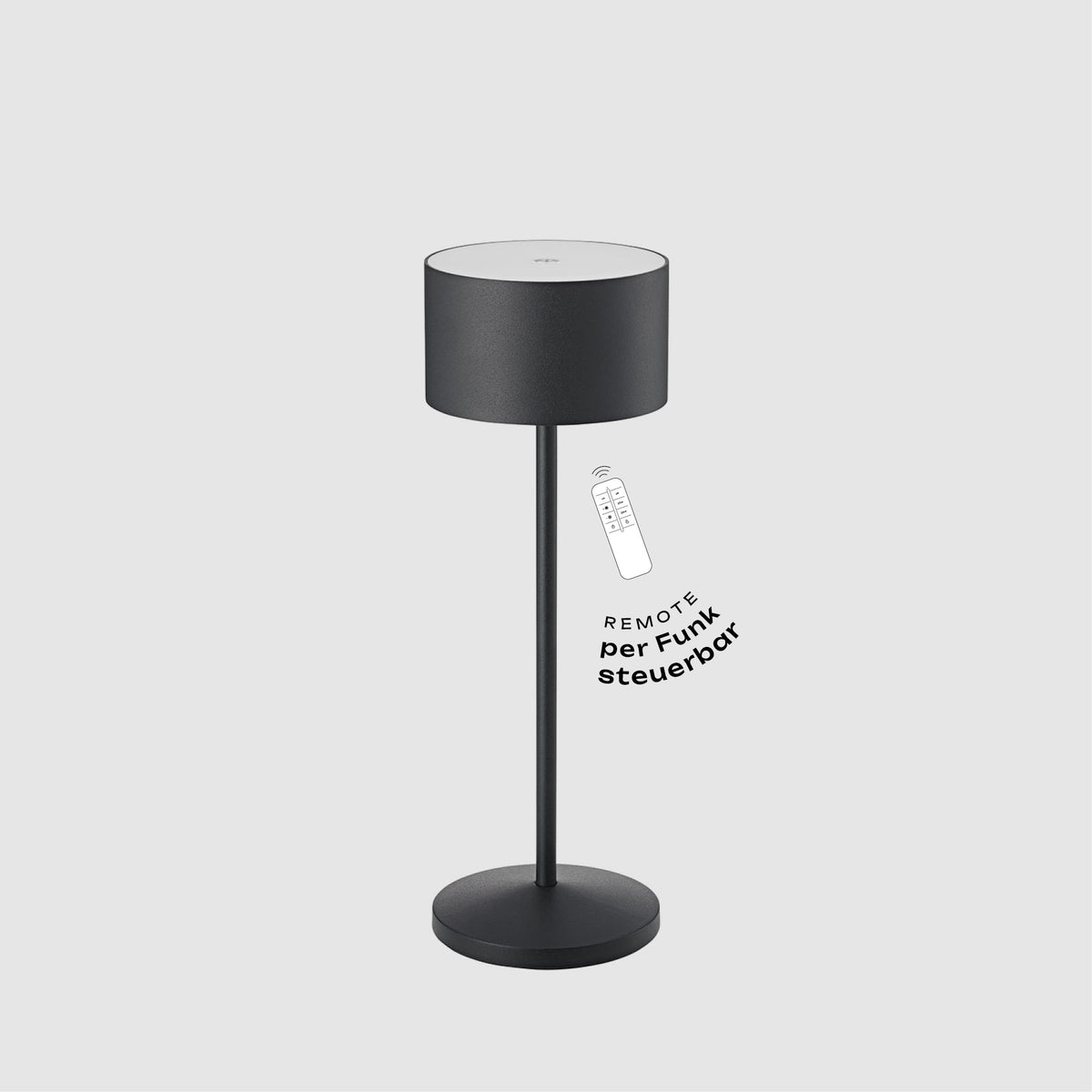 Sigor Veluna Remote Akku-LED-Tischleuchte #Farbe_Nachtschwarz