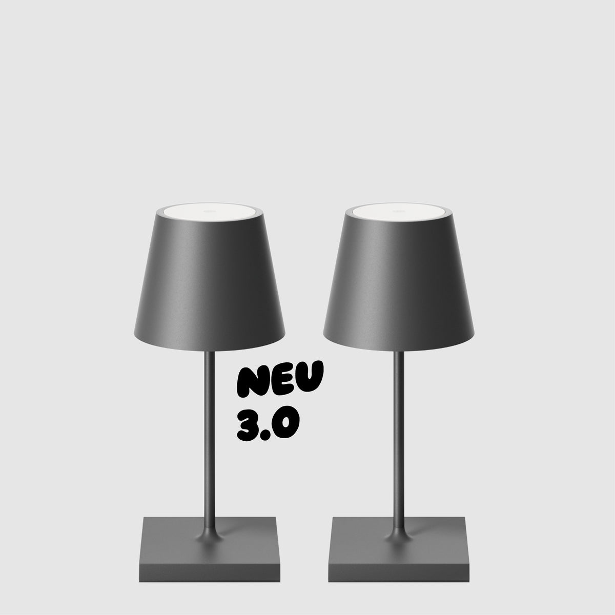 Sigor Nuindie 3.0 Mini Akku-Tischleuchte im Sparset #Farbe_Graphitgrau